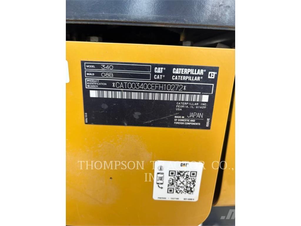 CAT 340 Pásové rýpadlá