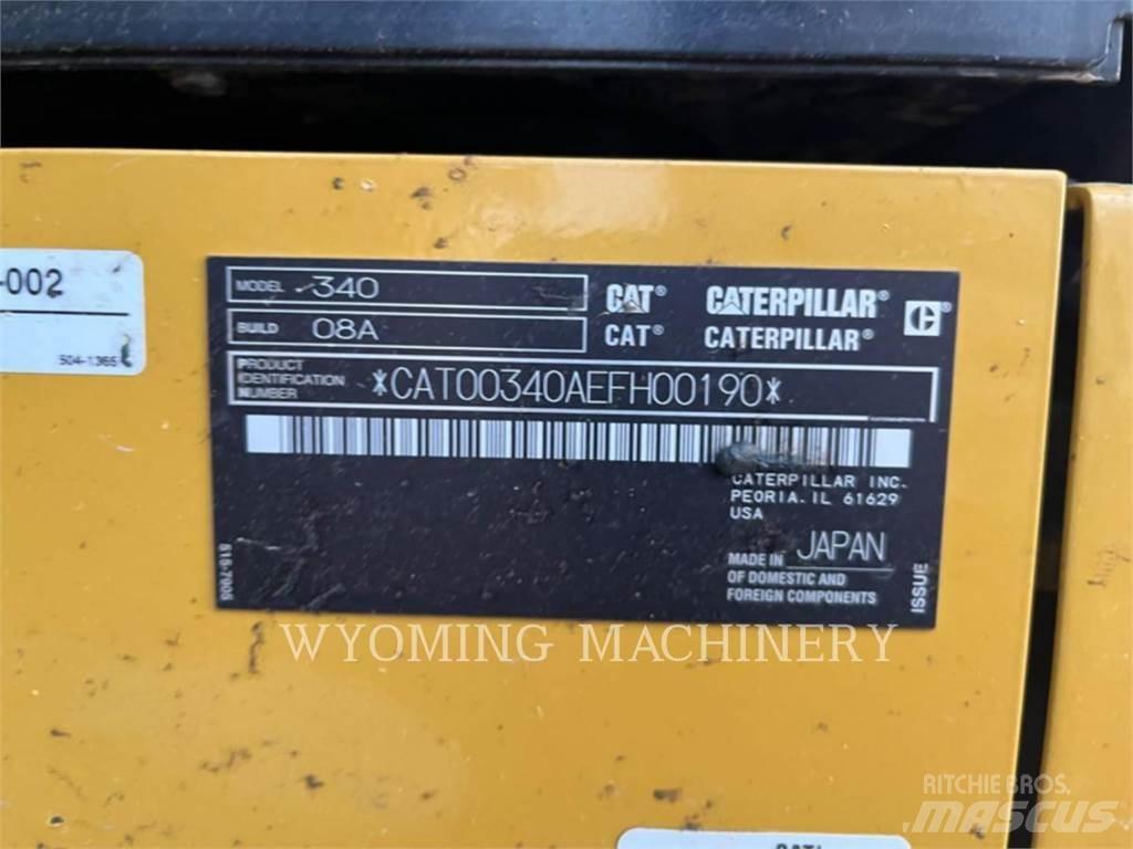 CAT 340 Pásové rýpadlá