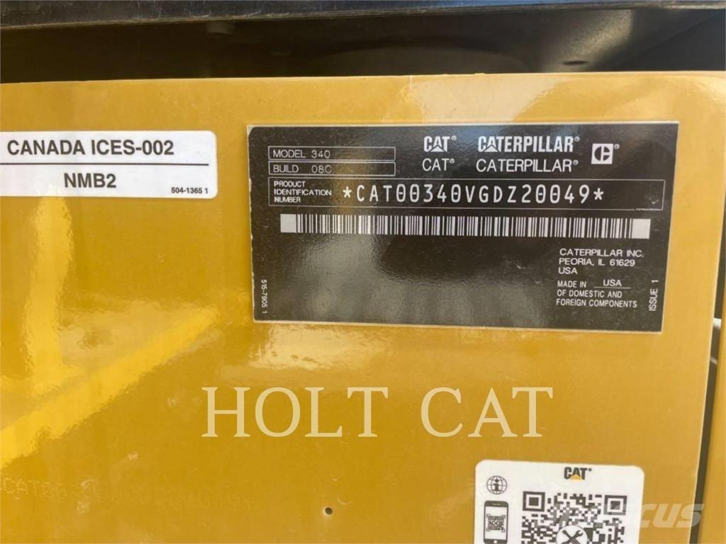 CAT 340 10 TC Pásové rýpadlá