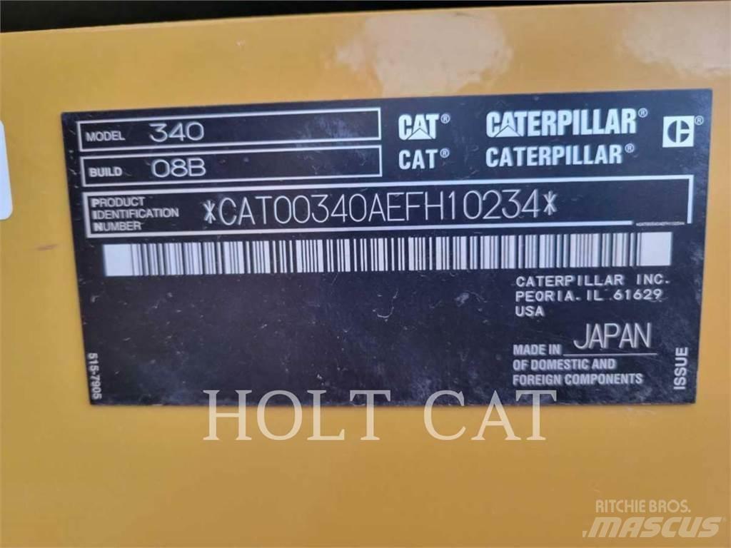 CAT 340 12 TC Pásové rýpadlá