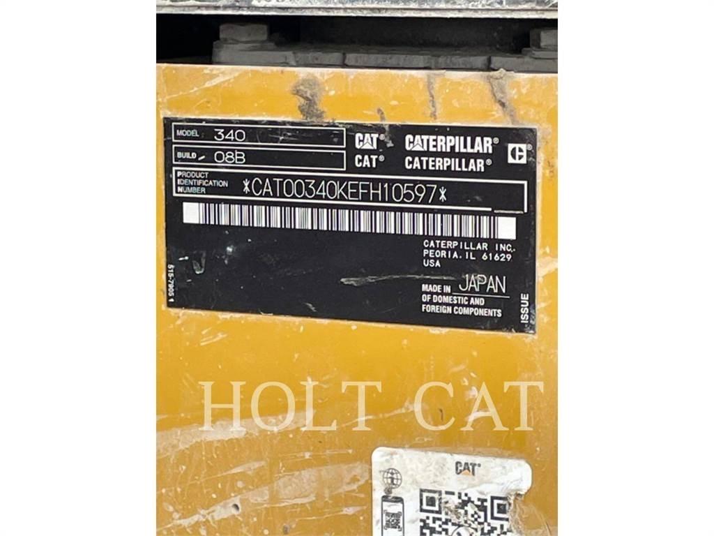 CAT 340 12 TC Pásové rýpadlá