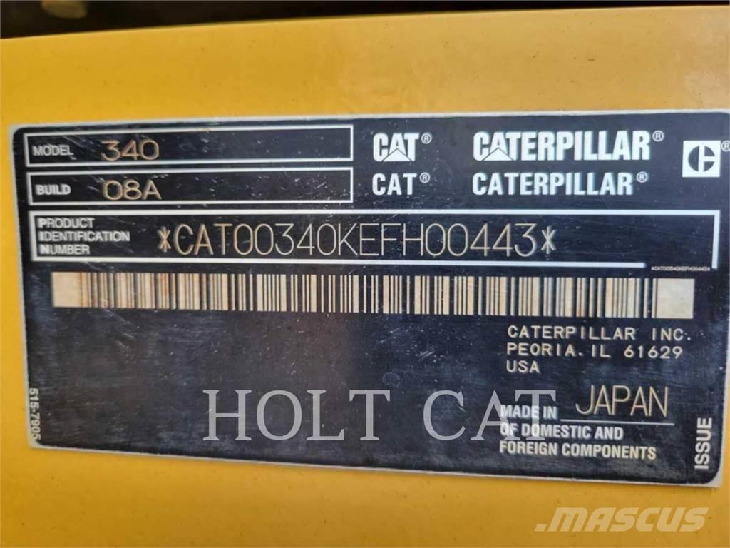 CAT 340 12 TC Pásové rýpadlá
