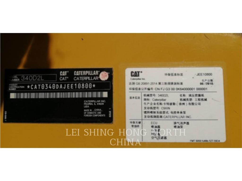 CAT 340D2L Pásové rýpadlá