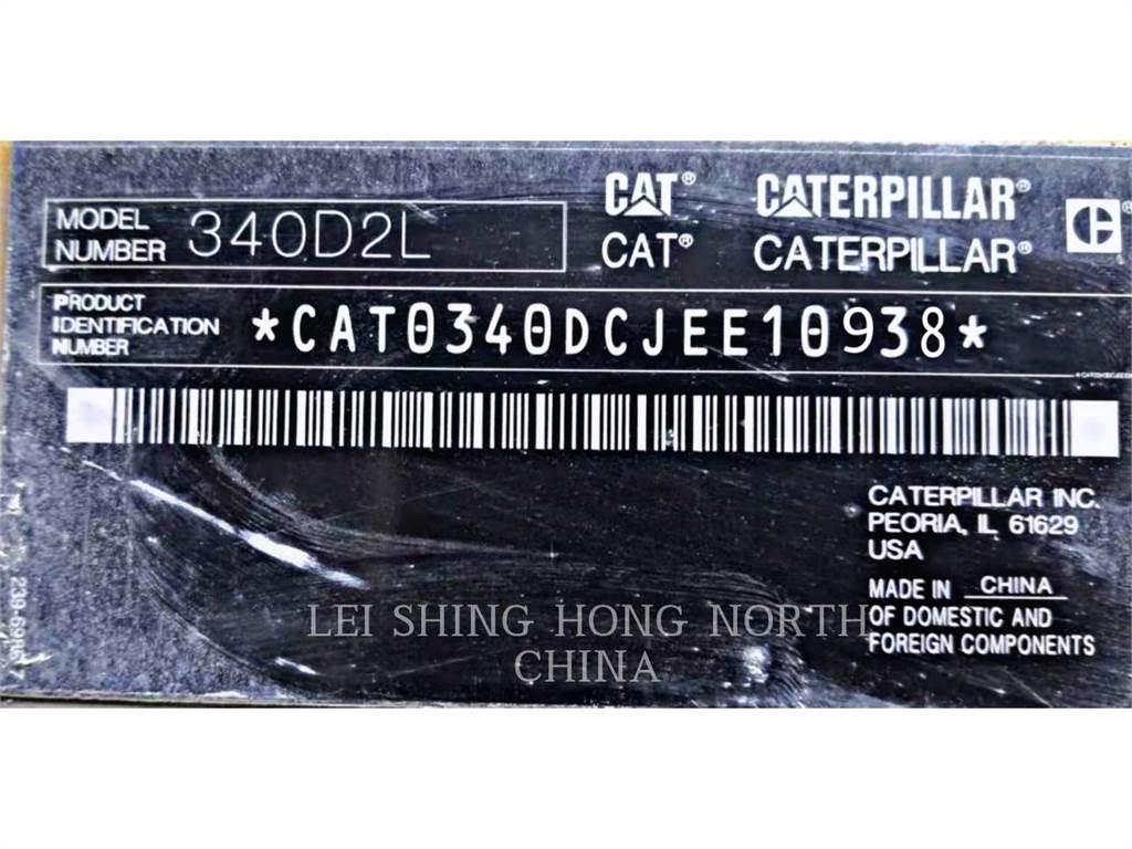 CAT 340D2L Pásové rýpadlá
