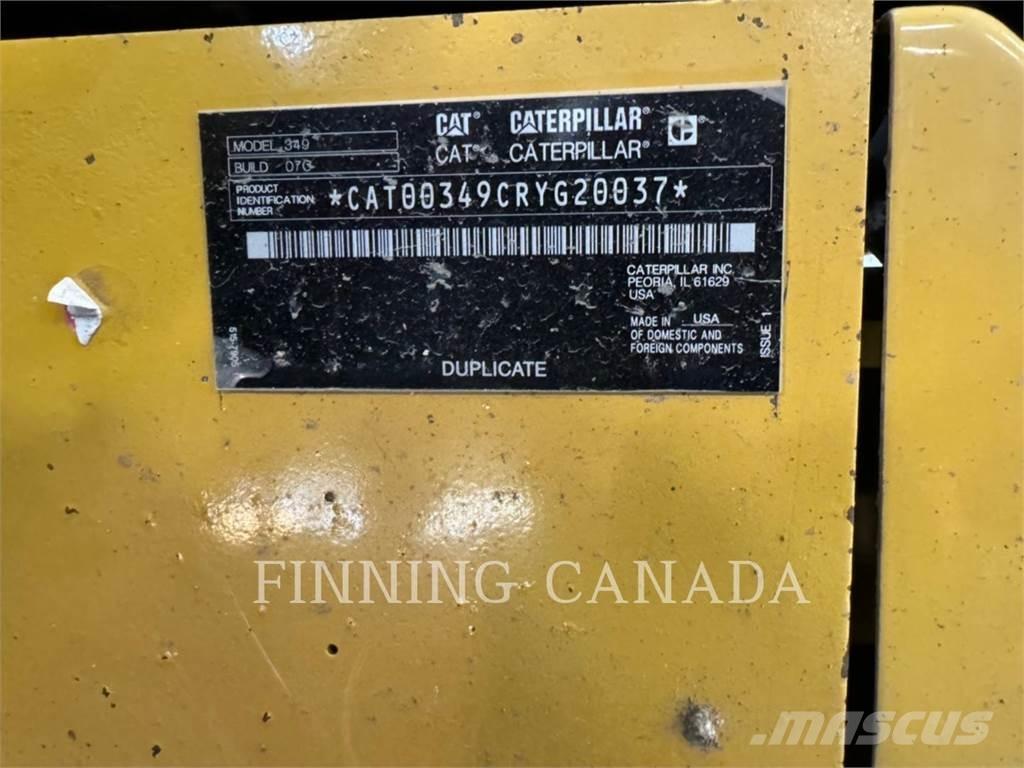 CAT 349-07 Pásové rýpadlá