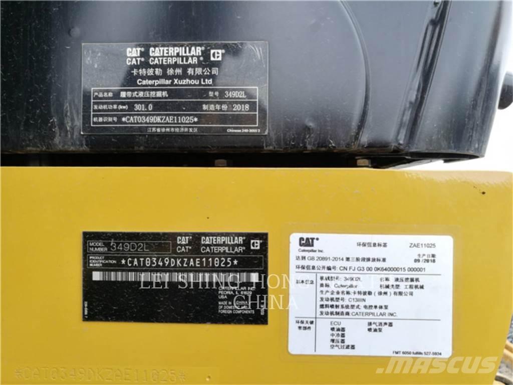 CAT 349 D2 L Pásové rýpadlá
