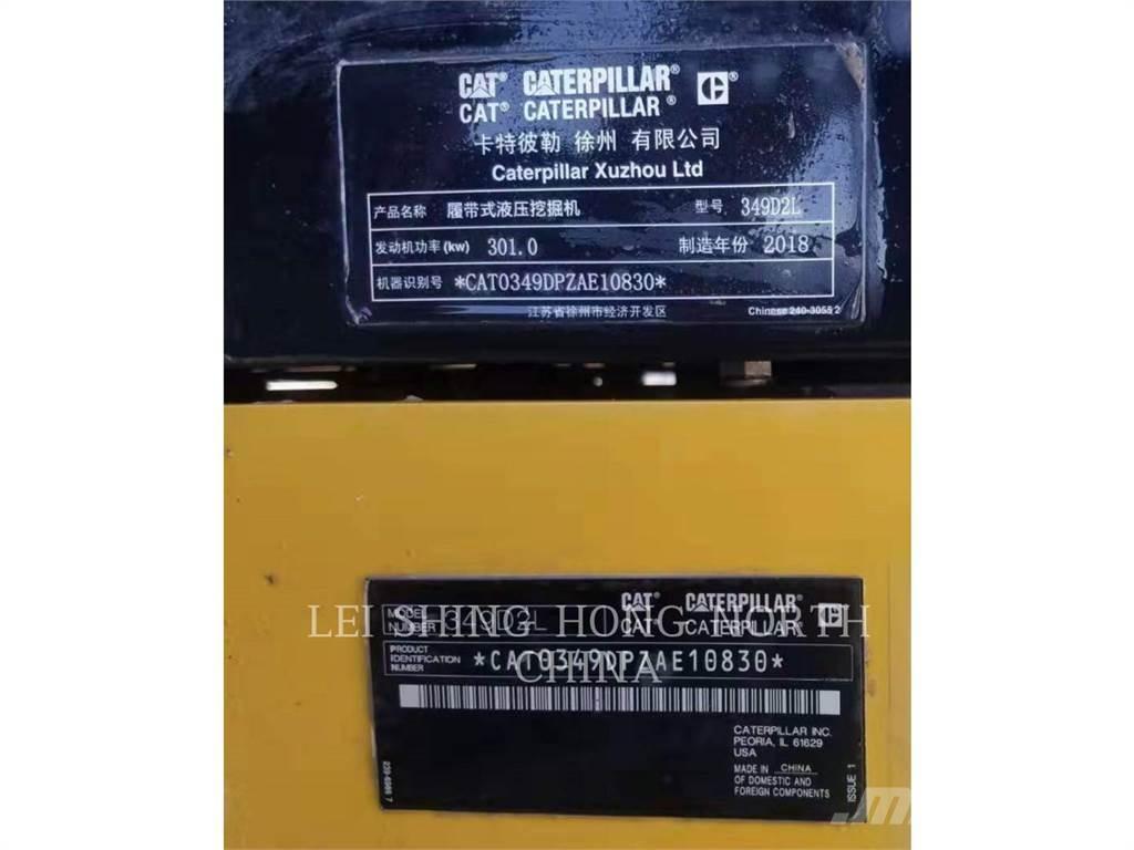 CAT 349D2L Pásové rýpadlá