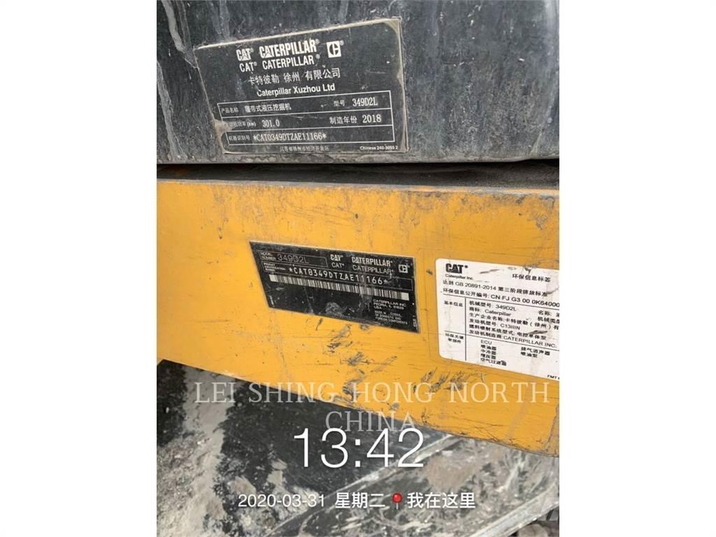 CAT 349D2L Pásové rýpadlá