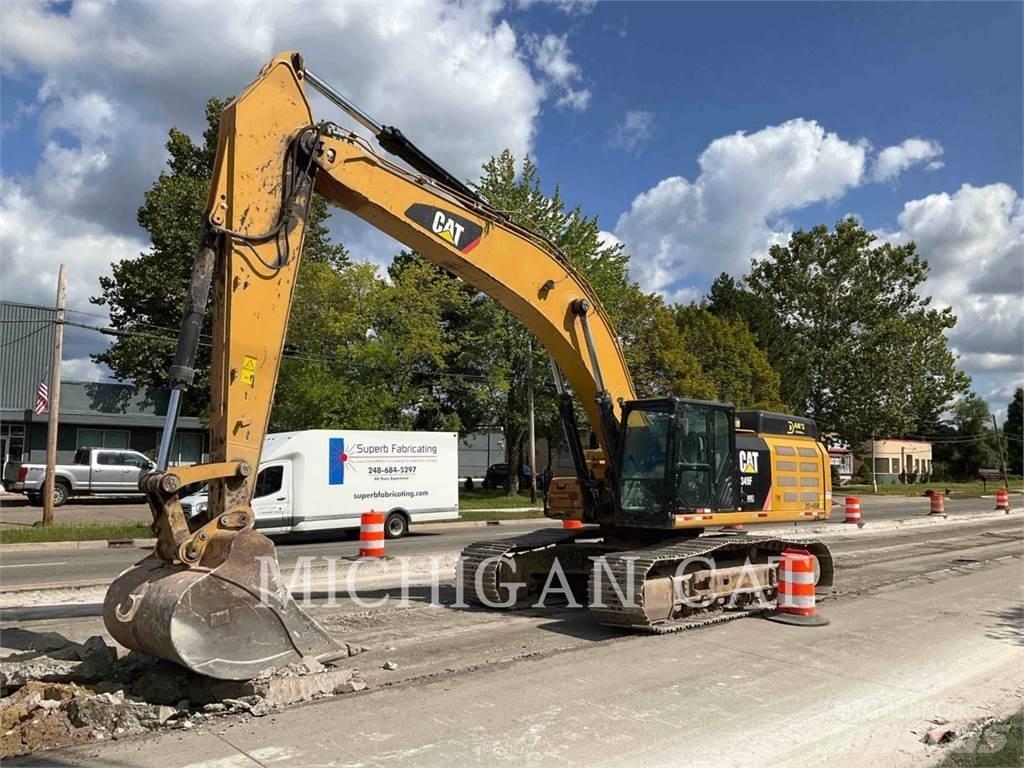 CAT 349FL + Pásové rýpadlá