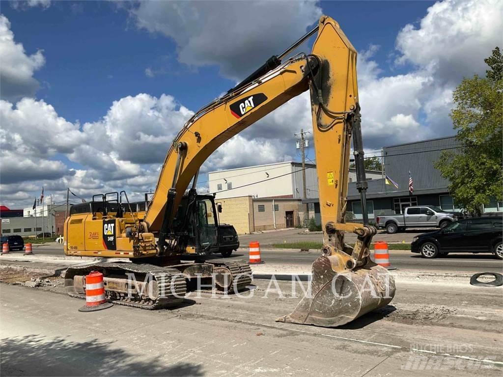 CAT 349FL + Pásové rýpadlá