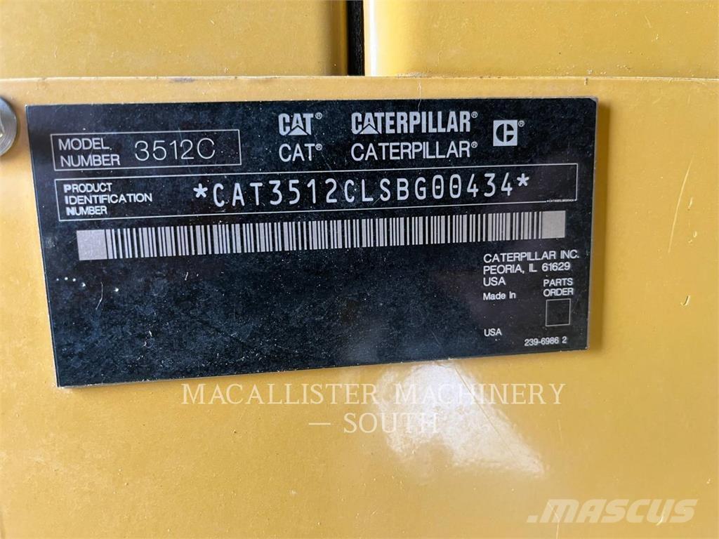 CAT 3512C Naftové generátory