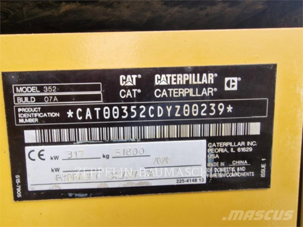 CAT 352-07A Pásové rýpadlá