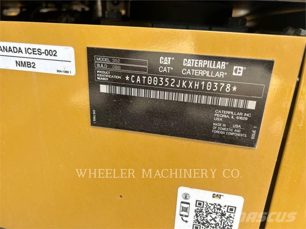 CAT 352 CF Pásové rýpadlá