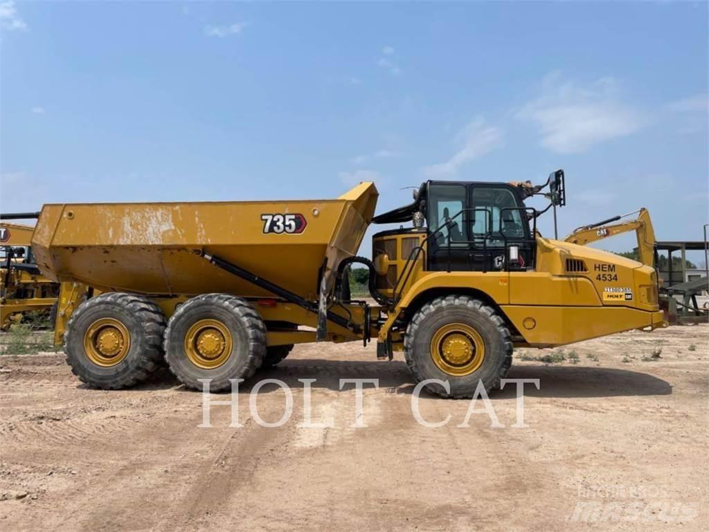 CAT 735 Kĺbové nákladné autá