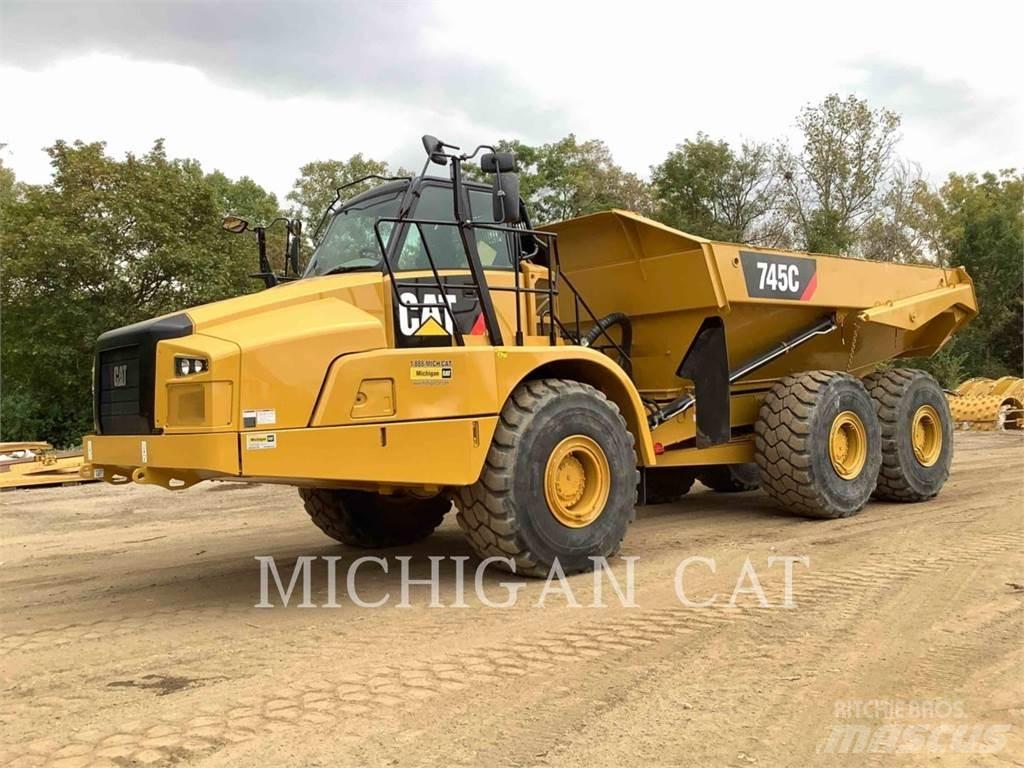 CAT 745C T Kĺbové nákladné autá