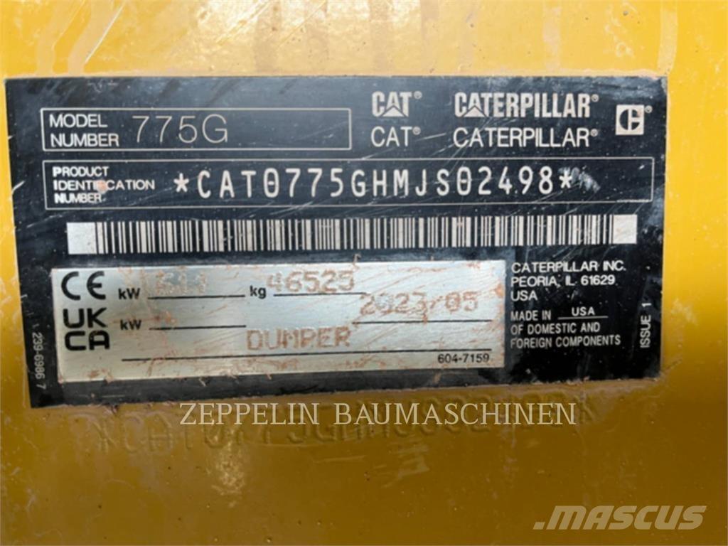 CAT 775G Kĺbové nákladné autá