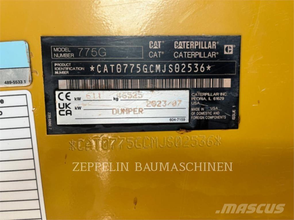 CAT 775G Kĺbové nákladné autá
