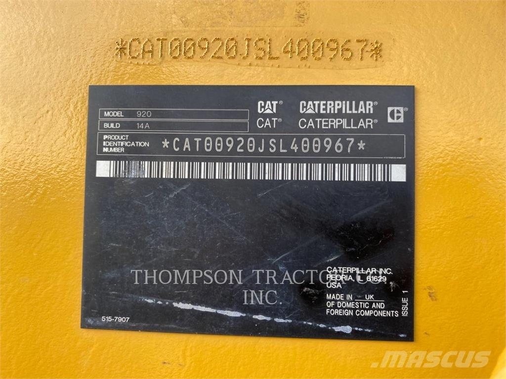 CAT 920 Kolesové nakladače