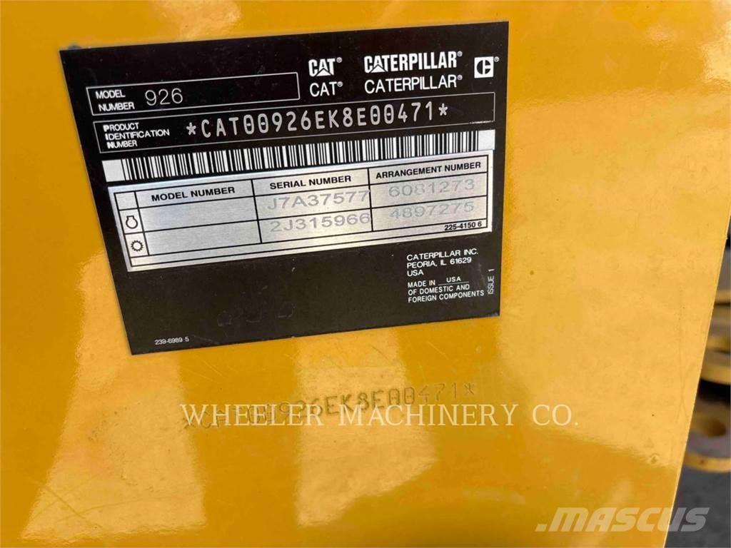 CAT 926 QC 3V Kolesové nakladače