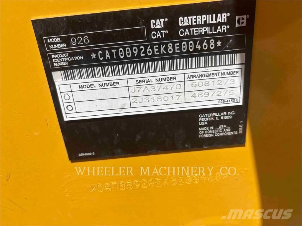 CAT 926 QC 3V Kolesové nakladače