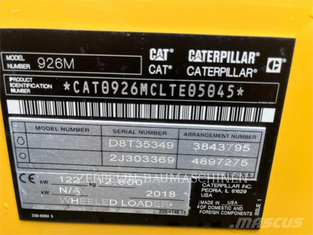 CAT 926M Kolesové nakladače
