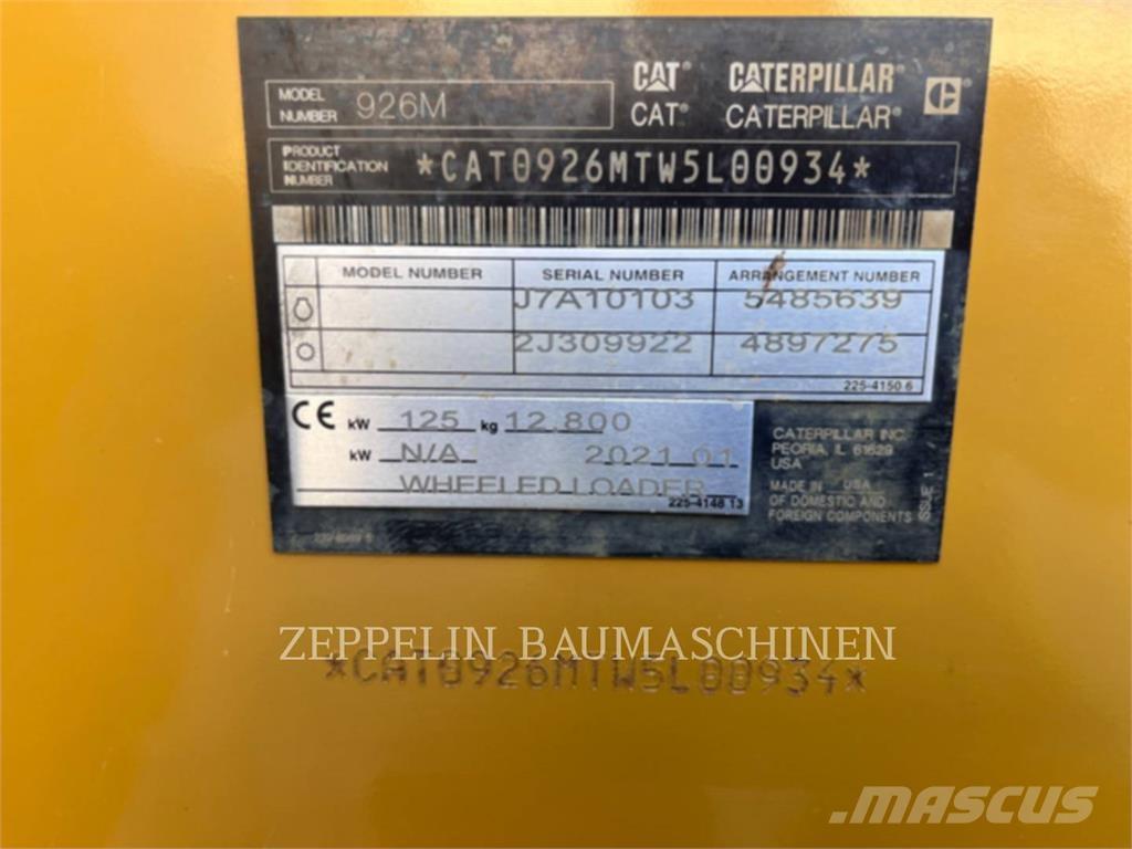 CAT 926M Kolesové nakladače