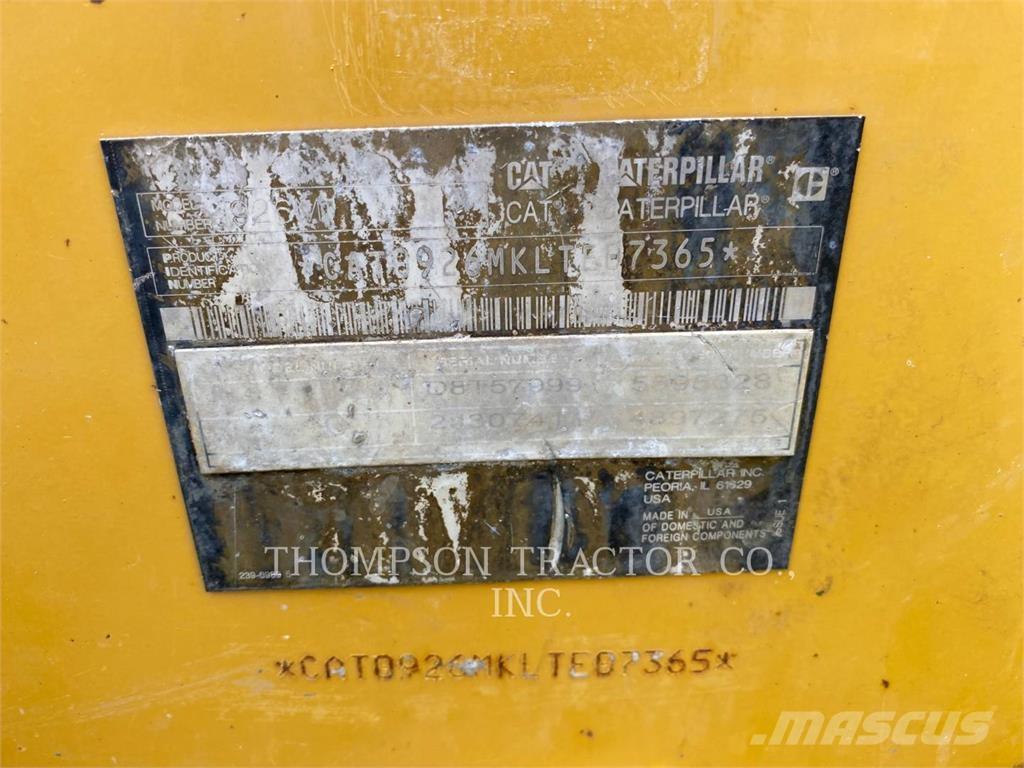 CAT 926M Kolesové nakladače