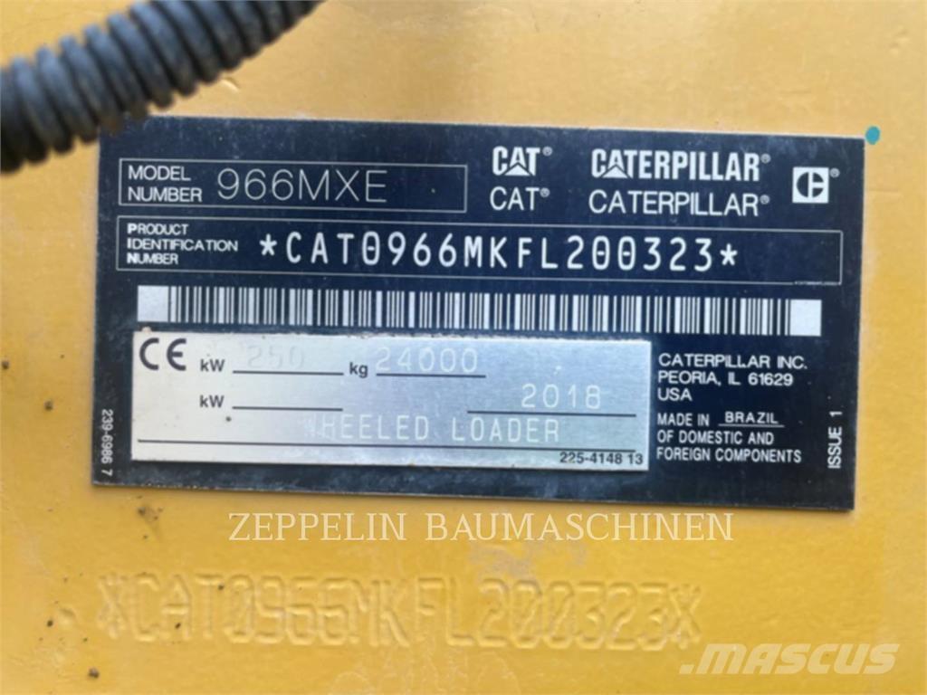 CAT 966MXE Kolesové nakladače