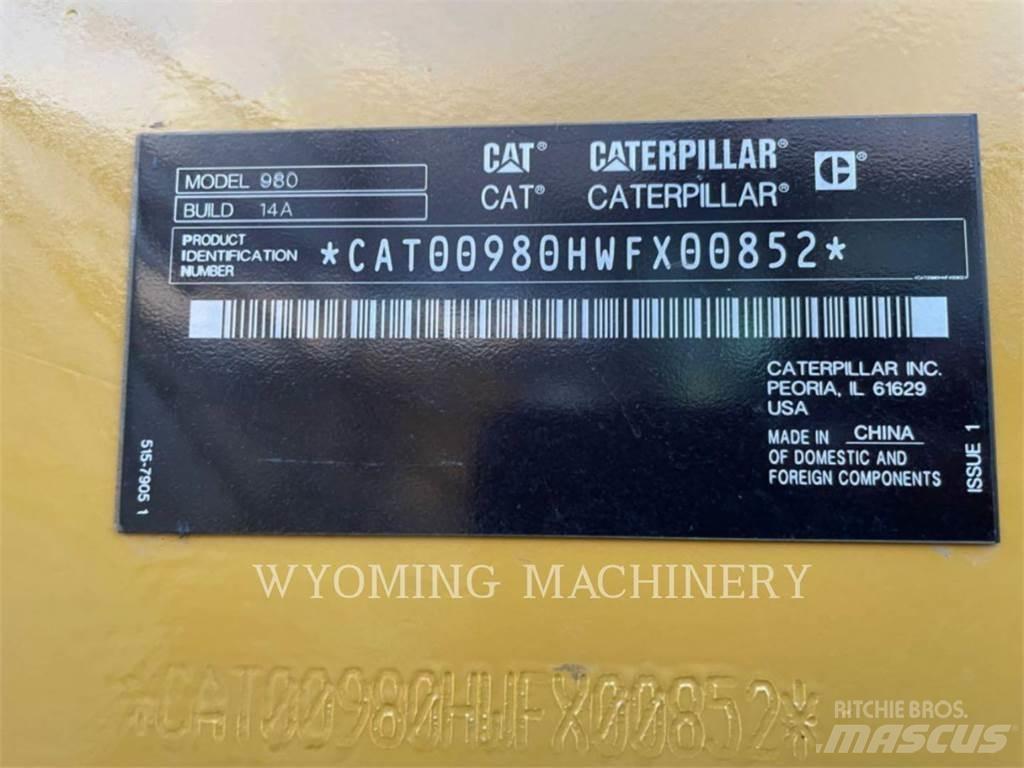 CAT 980 Kolesové nakladače