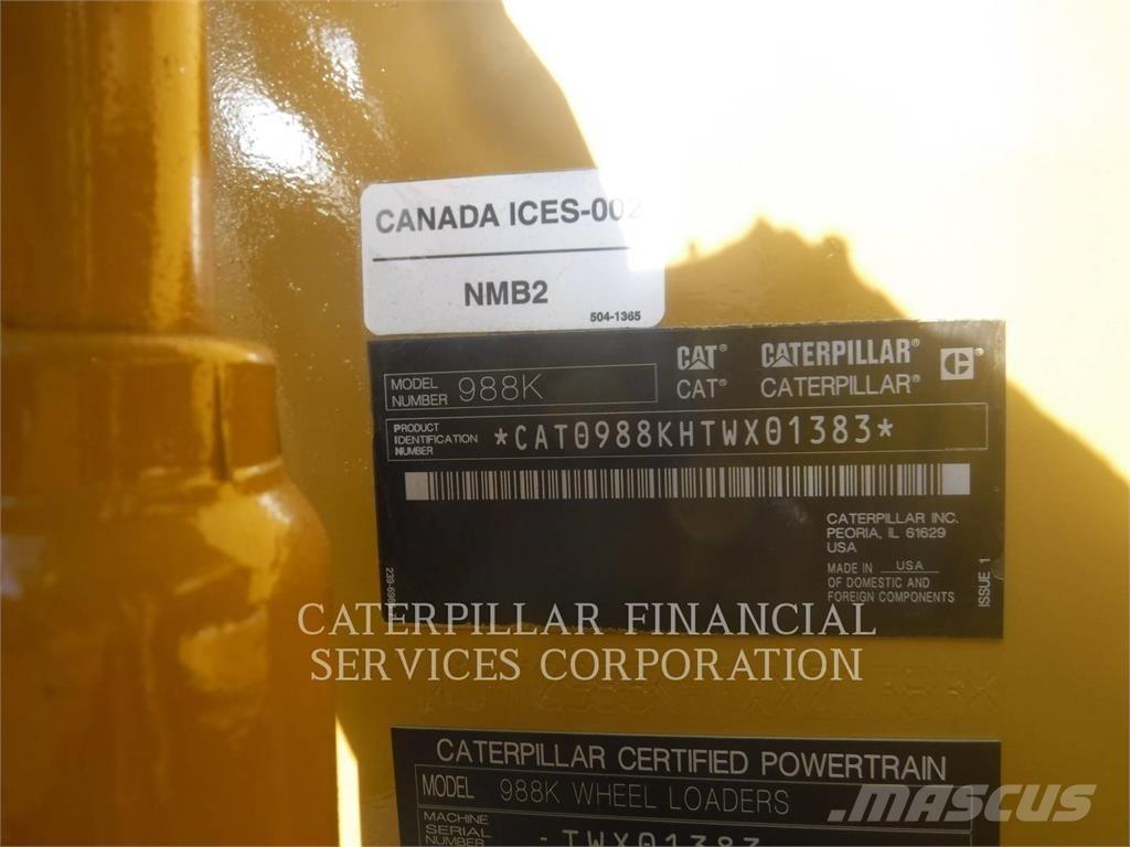 CAT 988K Kolesové nakladače