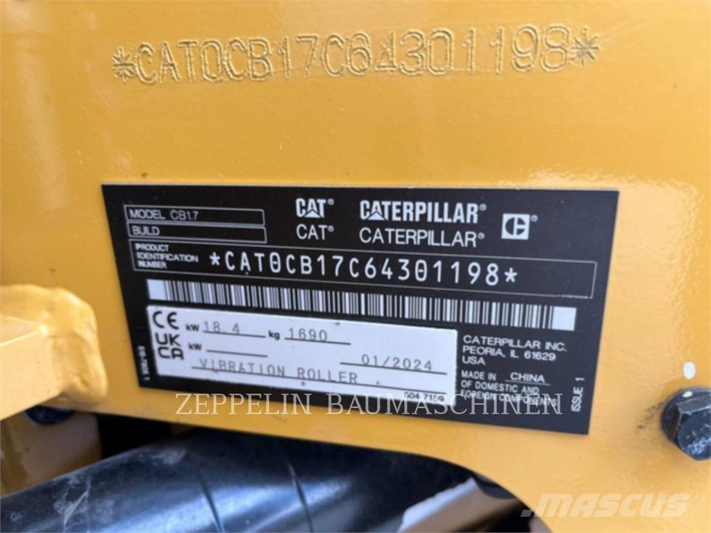 CAT CB1.7 Pôdne kompaktory