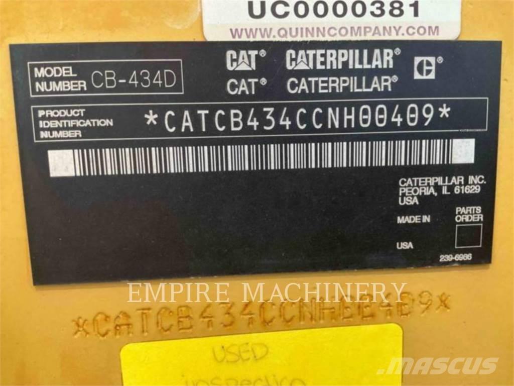 CAT CB434D Tandemové valce