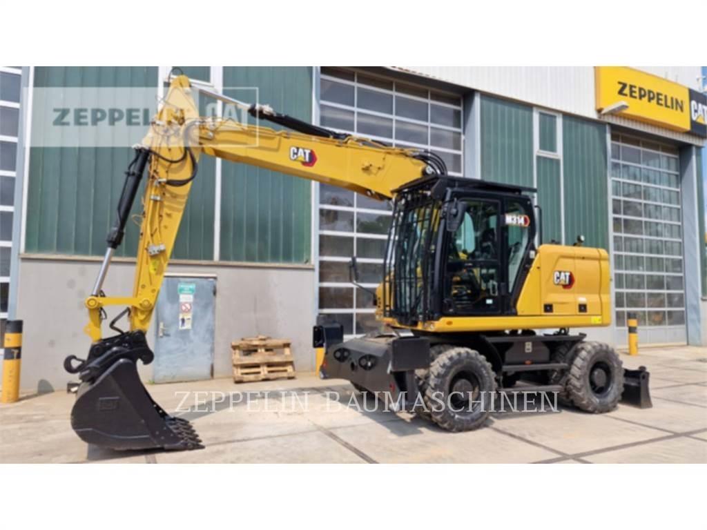 CAT M314-07A Kolesové rýpadlá