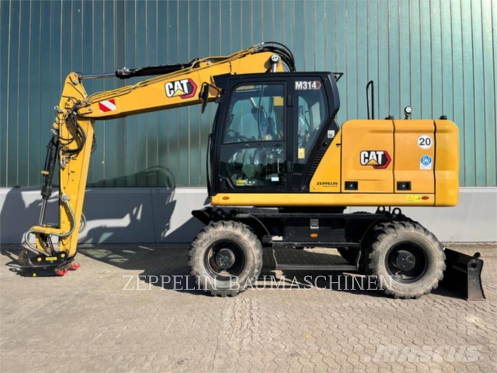 CAT M314-07A Kolesové rýpadlá