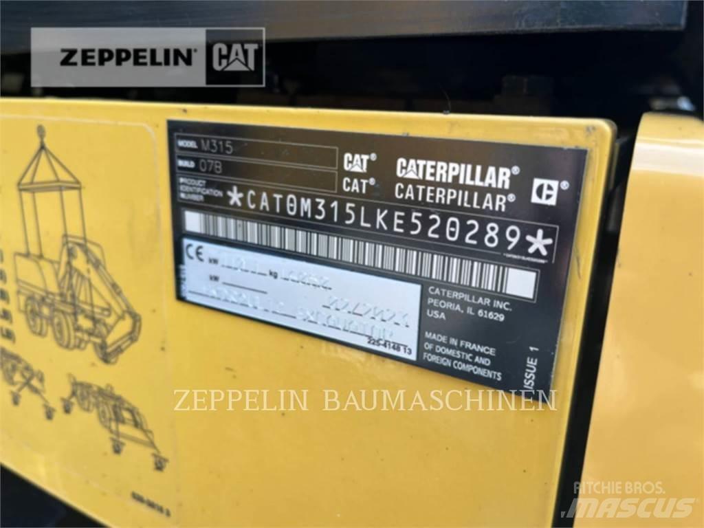 CAT M315-07A Kolesové rýpadlá