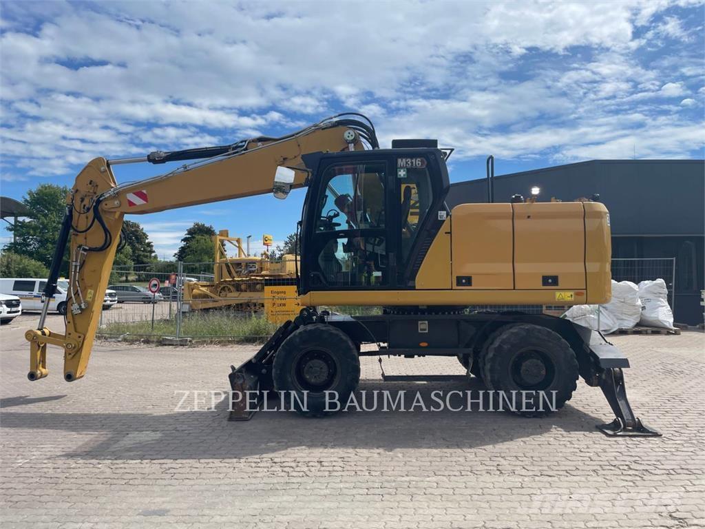 CAT M316-07A Kolesové rýpadlá