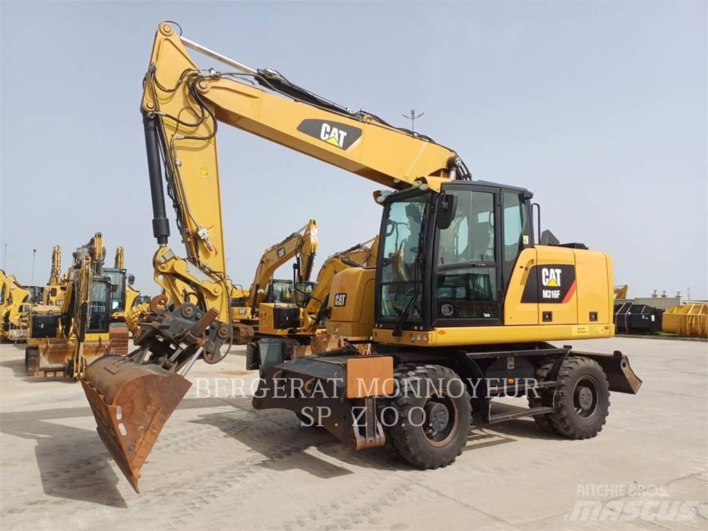 CAT M316F Kolesové rýpadlá