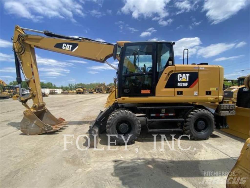 CAT M316F Kolesové rýpadlá