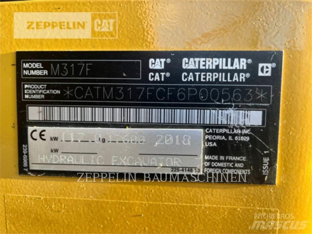 CAT M317F Kolesové rýpadlá