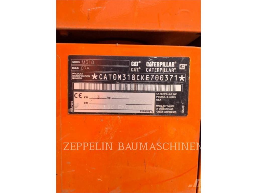 CAT M318-07A Kolesové rýpadlá