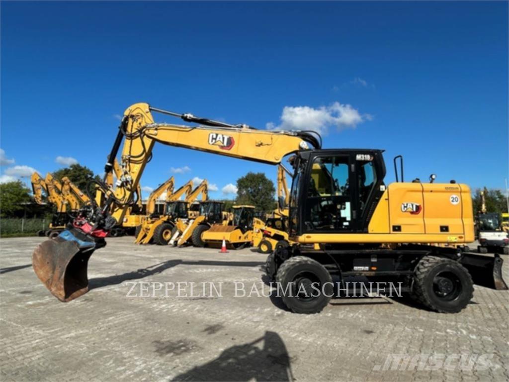 CAT M318-07A Kolesové rýpadlá
