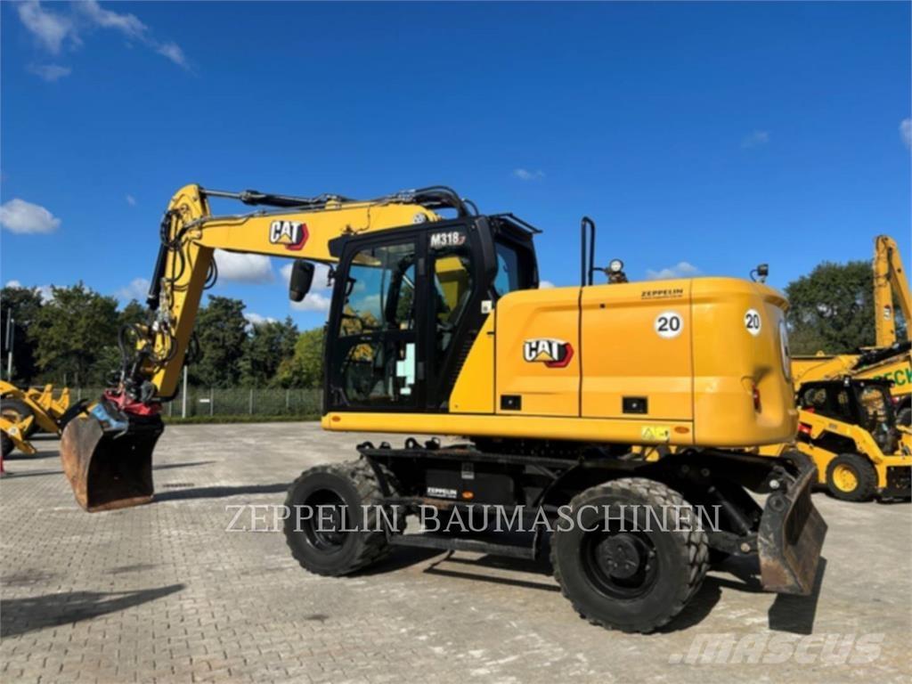 CAT M318-07A Kolesové rýpadlá