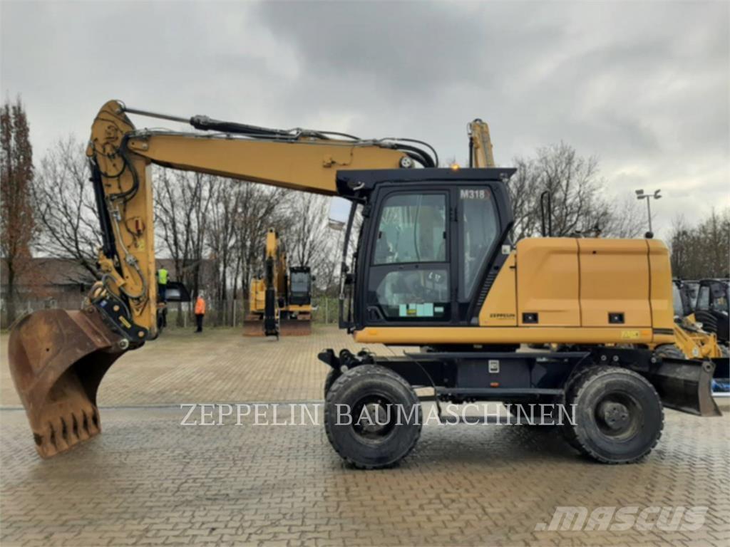 CAT M318-07A Kolesové rýpadlá