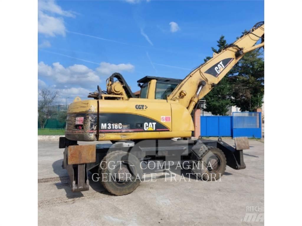 CAT M318C Kolesové rýpadlá