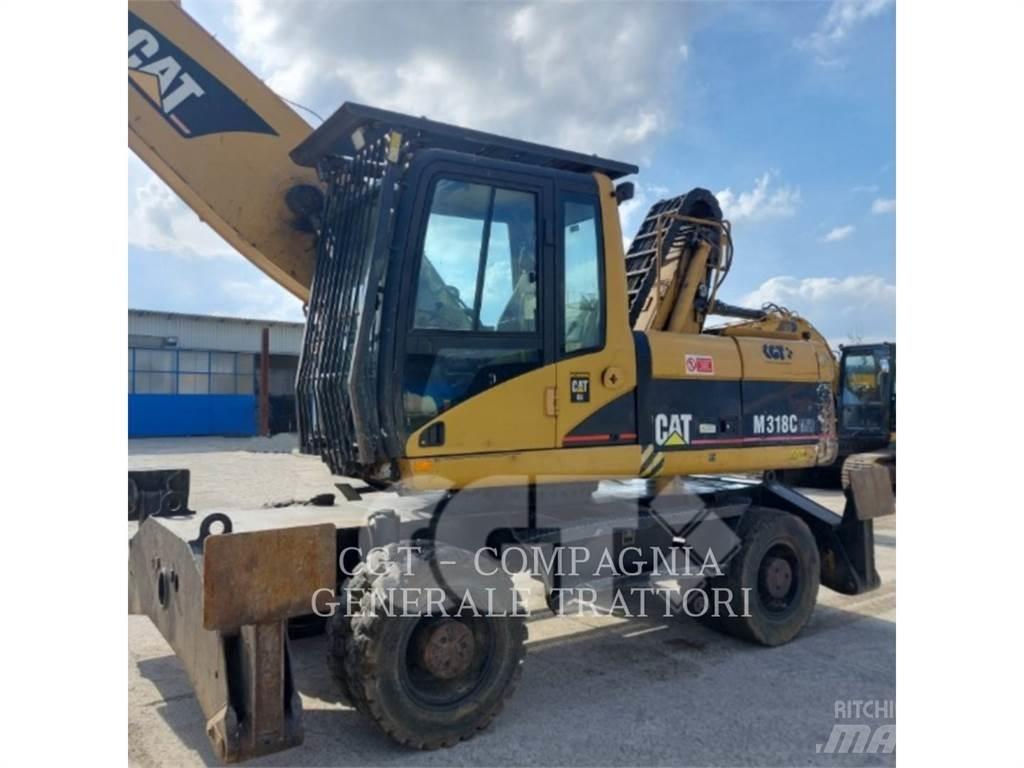 CAT M318C Kolesové rýpadlá