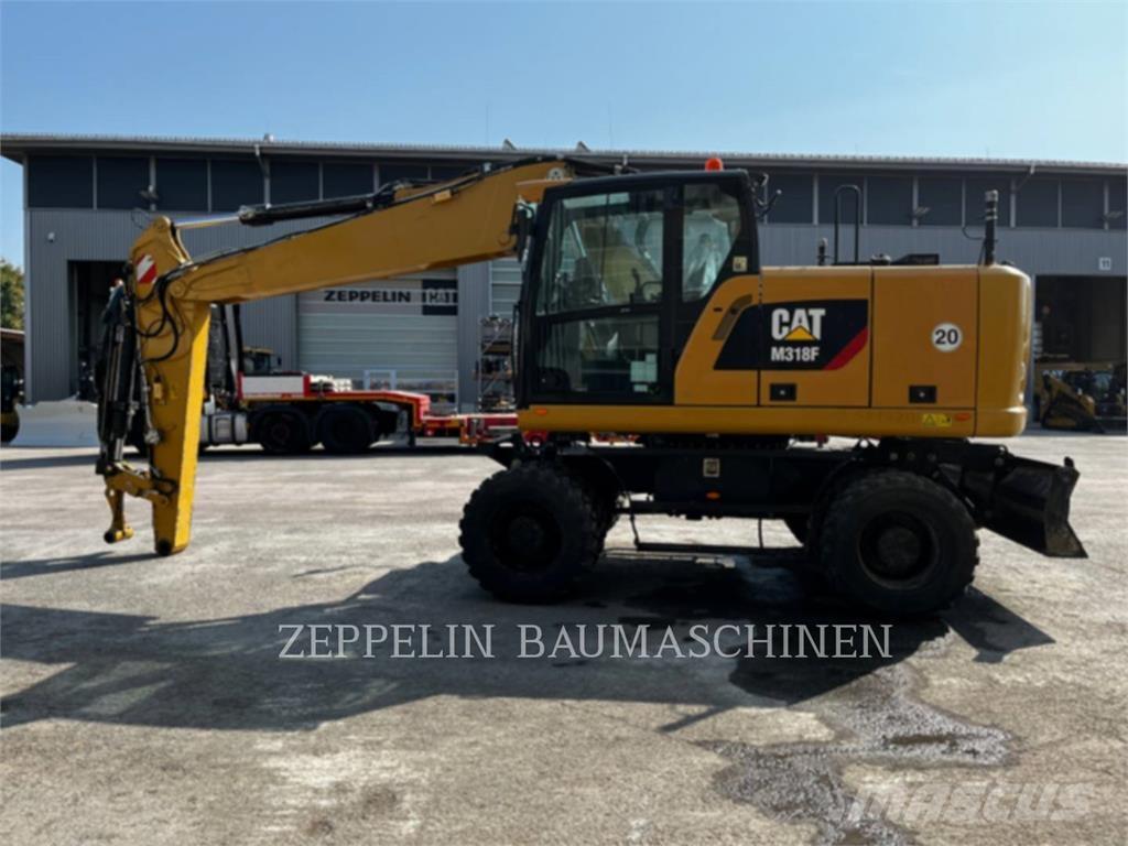 CAT M318F Kolesové rýpadlá