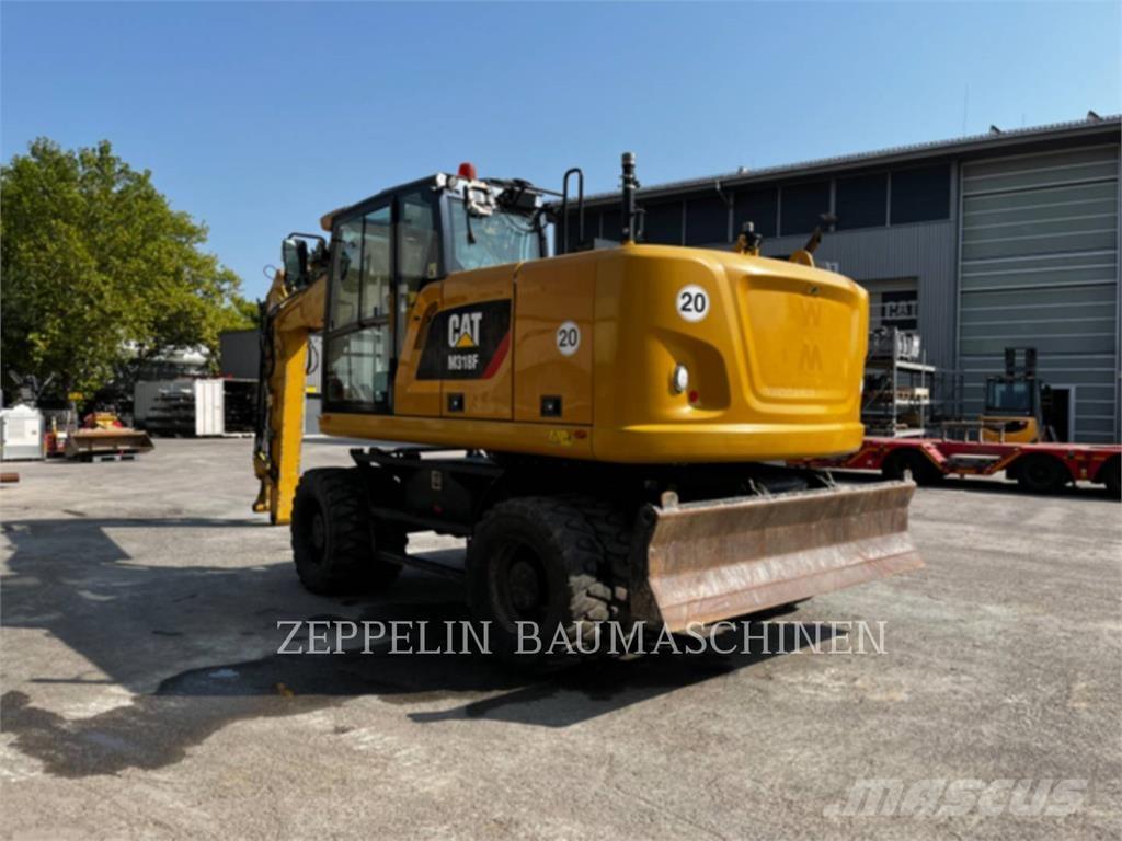 CAT M318F Kolesové rýpadlá