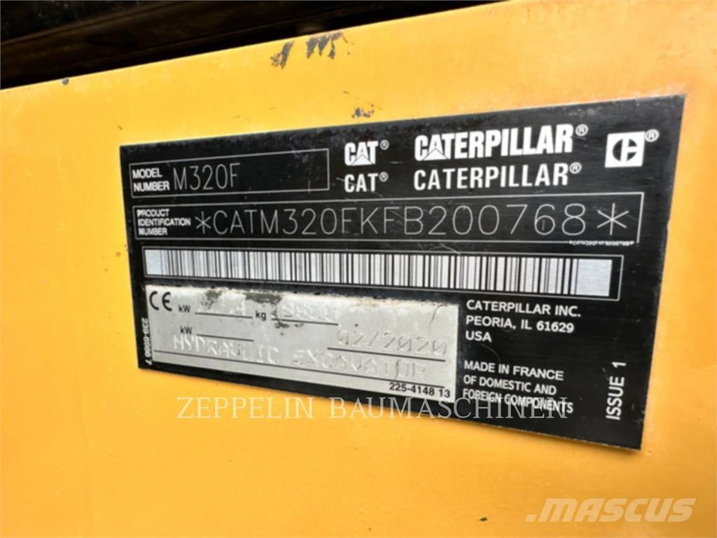 CAT M320F Kolesové rýpadlá