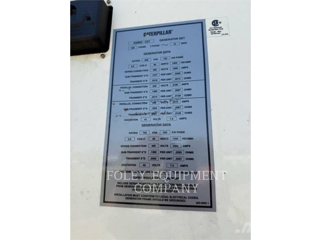 CAT XQ800 Ostatné generátory