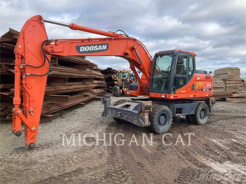 Doosan DX190W Kolesové rýpadlá